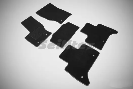 Ворсовые LUX коврики в салон Seintex для Land Rover Range Rover Sport II 2013-2016 (черные, 85223)