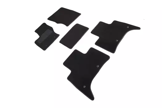 Ворсовые LUX коврики в салон Seintex для Land Rover Range Rover Sport II рестайлинг 2017-н.в. (черные, 92709)