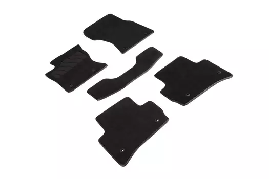 Ворсовые LUX коврики в салон Seintex для Land Rover RR VELAR I 2017-н.в. (черные, 94973)