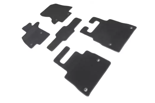 Ворсовые LUX коврики в салон Seintex для Lexus LS500 AWD 2017-н.в. (черные, 89878)