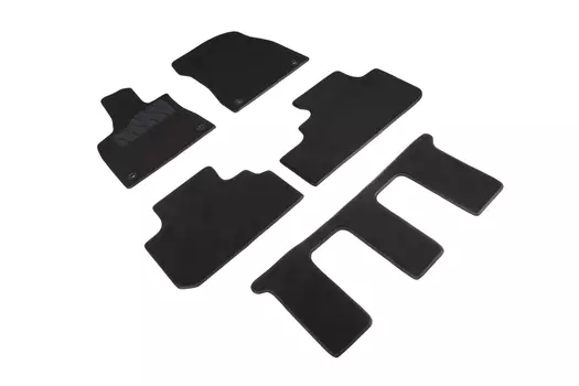 Ворсовые LUX коврики в салон Seintex для Lexus RX IV L 2015-н.в. (черные, 92706)