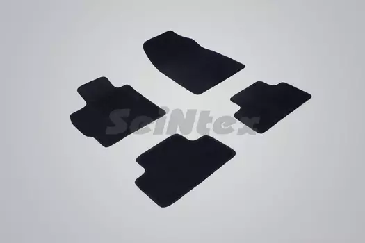 Ворсовые LUX коврики в салон Seintex для Mazda CX-7 2006-2012 (черные, 82762)