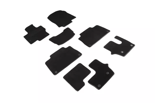 Ворсовые LUX коврики в салон Seintex для Mercedes-Benz CLS-Class II (X167) 2019-н.в. (черные, 94658)