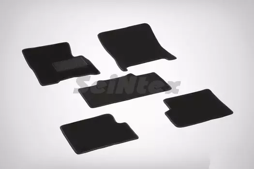 Ворсовые LUX коврики в салон Seintex для Mercedes-Benz G-Class W463 2002-2015 (черные, 83164)