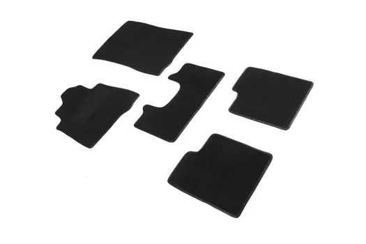 Ворсовые LUX коврики в салон Seintex для Mercedes-Benz G-CLASS W463 2015-2018 (черные, 90212)