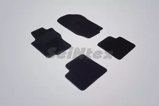 Ворсовые LUX коврики в салон Seintex для Mercedes-Benz GL-Class X164 2006-2012 (черные, 82770)