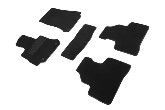 Ворсовые LUX коврики в салон Seintex для Mercedes-Benz GLC-Class X 253 2016-н.в. (черные, 90211)