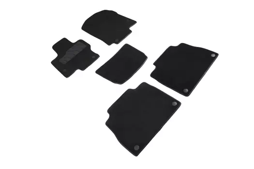 Ворсовые LUX коврики в салон Seintex для Mercedes-Benz GLE II W167 2019-н.в. (черные, 92713)