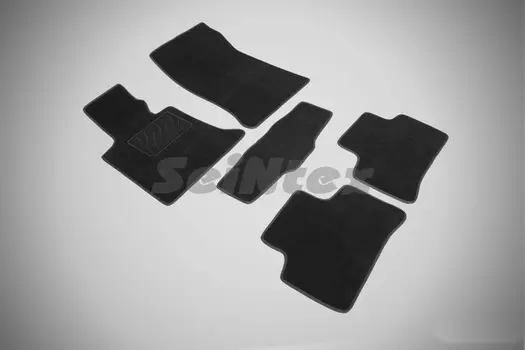 Ворсовые LUX коврики в салон Seintex для Mercedes-Benz GLK-Class X204 2008-2015 (черные, 85235)