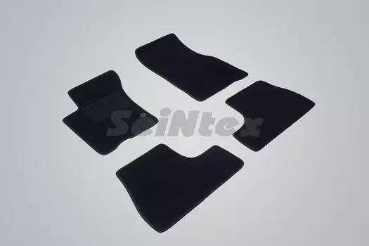 Ворсовые LUX коврики в салон Seintex для Mercedes-Benz M-Class W163 1998-2005 (черные, 82432)