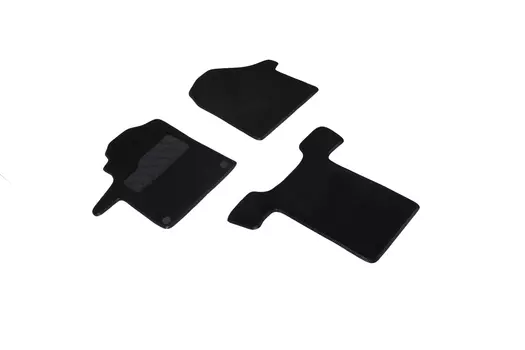 Ворсовые LUX коврики в салон Seintex для Mercedes-Benz Vito III (W447) 2014-н.в. (черные, 91239)