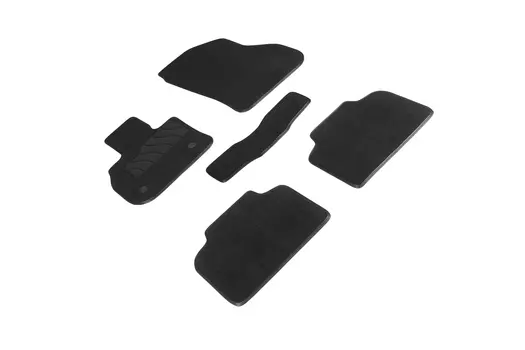 Ворсовые LUX коврики в салон Seintex для Mini Countryman II 2016-н.в. (черные, 94657)