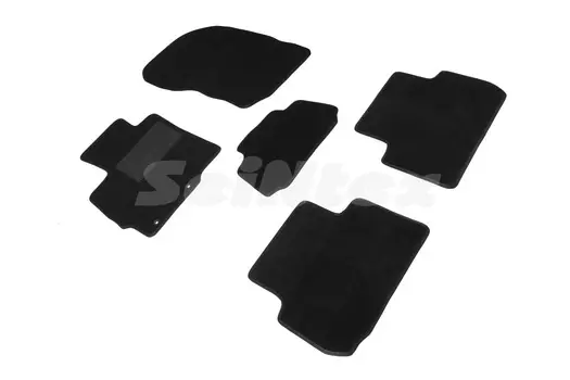 Ворсовые LUX коврики в салон Seintex для Mitsubishi Eclipse Cross 2017-н.в. (черные, 89861)