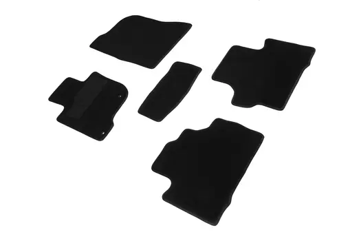 Ворсовые LUX коврики в салон Seintex для Mitsubishi Pajero Sport III 2015-н.в. (черные, 90210)