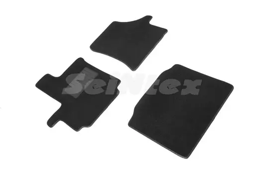 Ворсовые LUX коврики в салон Seintex для Peugeot Boxer 2007-н.в. (черные, 89625)