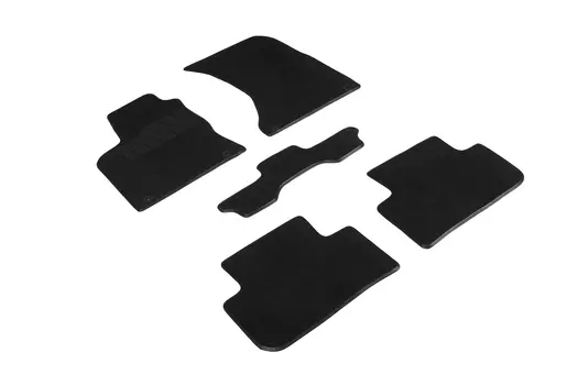 Ворсовые LUX коврики в салон Seintex для Porsche Macan I R 2018-н.в. (черные, 94654)