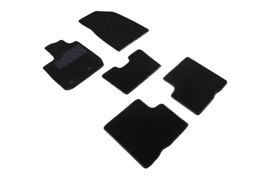 Ворсовые LUX коврики в салон Seintex для Renault Arkana 2019-н.в. (черные, 92705)