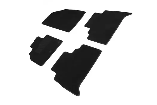 Ворсовые LUX коврики в салон Seintex для Renault Scenic III 2009-2016 (черные, 90322)
