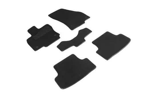 Ворсовые LUX коврики в салон Seintex для Skoda Karoq 2017-н.в. (черные, 94656)