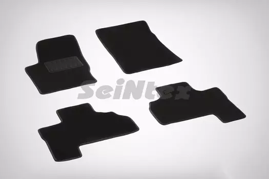 Ворсовые LUX коврики в салон Seintex для Ssang Yong Actyon 2007-2012 (черные, 83641)
