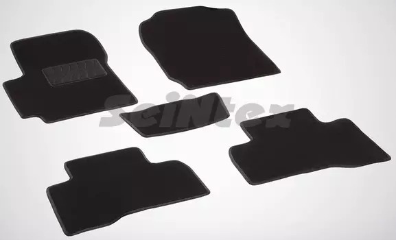 Ворсовые LUX коврики в салон Seintex для Suzuki Grand Vitara III 5-dr 2005-н.в. (черные, 82271)