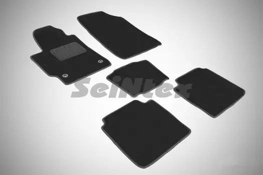 Ворсовые LUX коврики в салон Seintex для Toyota Camry VI 2006-2011 (черные, 82273)