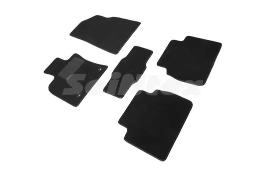 Ворсовые LUX коврики в салон Seintex для Toyota CAMRY VIII 2018-н.в. (черные, 89633)