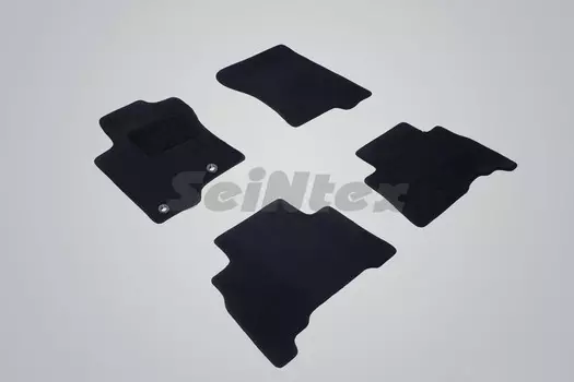 Ворсовые LUX коврики в салон Seintex для Toyota Land Cruiser Prado 150 2013-н.в. (черные, 82274)