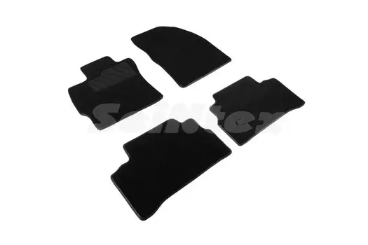 Ворсовые LUX коврики в салон Seintex для Toyota Verso 2009-н.в. (черные, 94286)