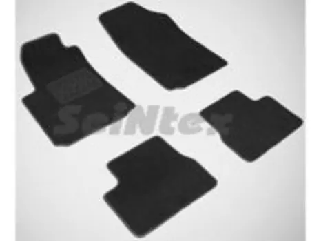 Ворсовые LUX коврики в салон Seintex для УАЗ Патриот 2015-н.в. (черные, 88235)