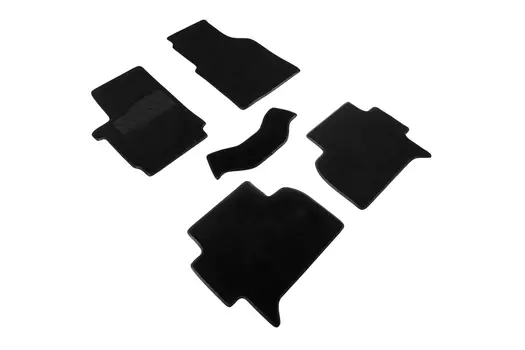Ворсовые LUX коврики в салон Seintex для Volkswagen Amarok 2010-н.в. (черные, 94284)