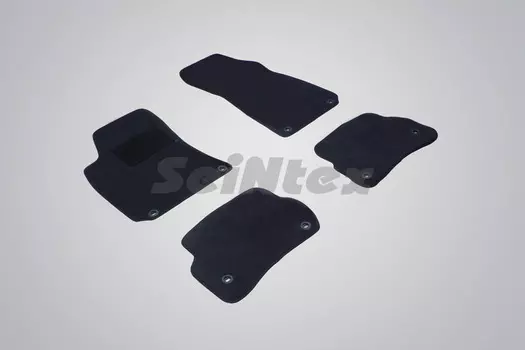 Ворсовые LUX коврики в салон Seintex для Volkswagen Passat B5 1996-2005 (черные, 82347)