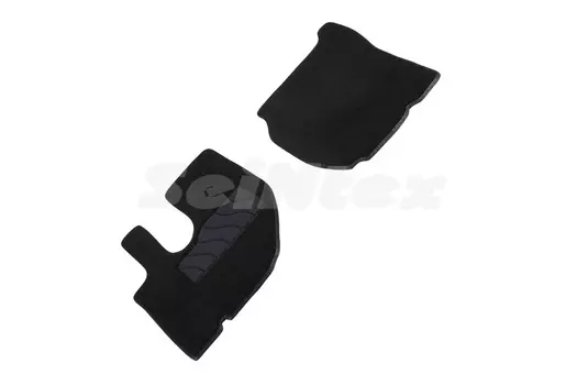 Ворсовые LUX коврики в салон Seintex для Volvo FH 12 2002-н.в. (черные, 92962)