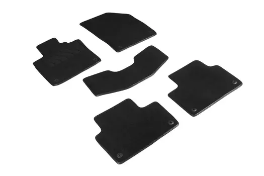 Ворсовые LUX коврики в салон Seintex для Volvo S 60 III 2018-н.в. (черные, 94637)