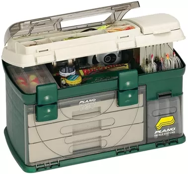 Ящик PLANO 737-001 с 3-мя выдвижными полками 1 коробка, крышка с отсеком для хранения аксессуаров