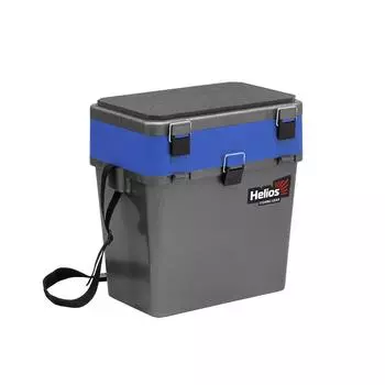 Ящик рыболовный зимний серый/синий (HS-IB-19-GB) Helios