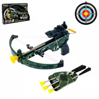 Арбалет «Камуфляж», с мишенью и стрелами (свет+звук)