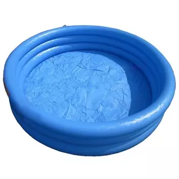 Бассейн надувной 168 х 38 см с 3 кольцами, дизайн Кристалл