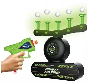 Бластер с летающими мишенями Dark Hover Shot, воздушный тир, стрельба по парящим шарикам
