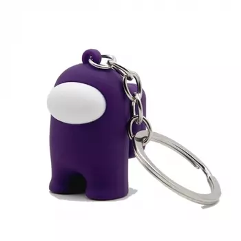 Брелок Амонг Ас - Among us фиолетовый