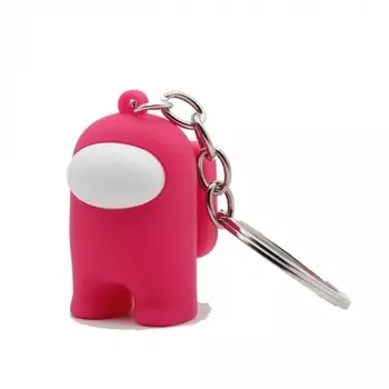 Брелок Амонг Ас - Among us розовый