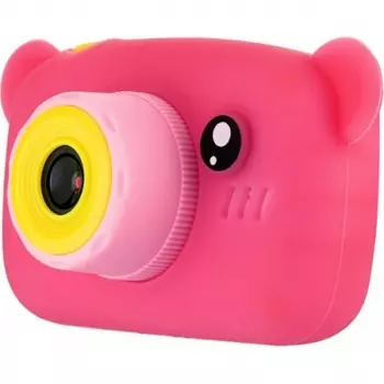Цифровой детский фотоаппарат Мишка Children's fun Camera, розовый.