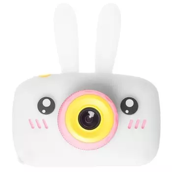 Детский Фотоаппарат Кролик Rabbit со встроенной памятью и играми (белый)