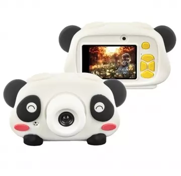 Детский фотоаппарат TV KIDS CAM Детский цифровой фотоаппарат Панда, белый (2 камеры)