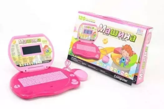 Детский развивающий компьютер с цветным экраном МАШИНА 120 функции JIADA (JD20267ERC)