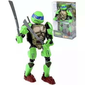 Фигурка конструктор Черепашка-ниндзя 18 см Леонардо
