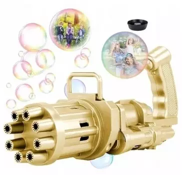 Генератор мыльных пузырей "Миниган" золотой