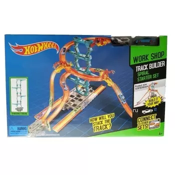 Игровой набор Хотвилс Конструктор Трасс Hot Wheel Track Builder Spiral Starter Set