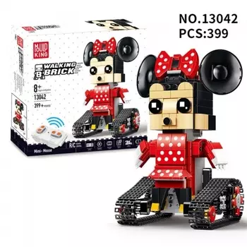 Конструктор Mimi Mouse Мини Маус на радиоуправлении 399 деталей MOULD KING 13042 (Аналог LEGO Technic/BrickHeadz 41625)