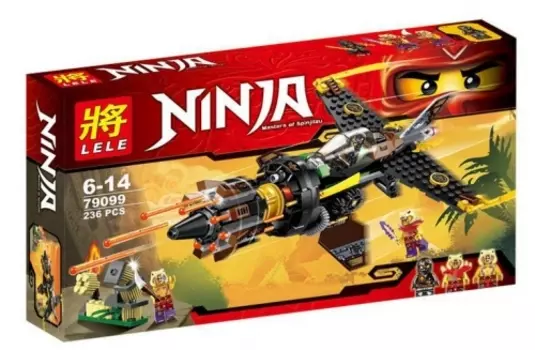 Конструктор НиндзяГо Скорострельный Истребитель Коула 236 деталей LELE NinjaGo 79099